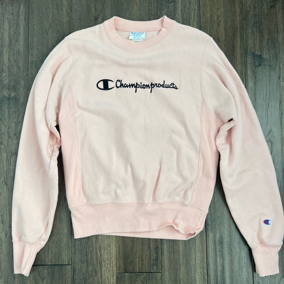 Champion Tops - Champion Products Reverse Weave Crewneck Light Pink